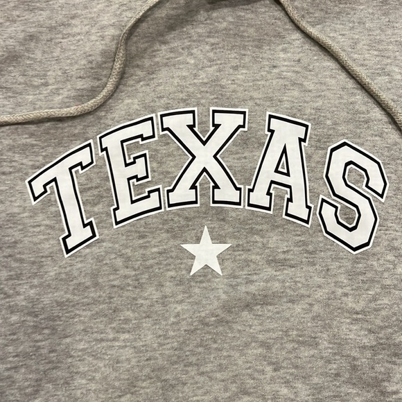 SHEIN Hooded Texas Sweatshirt large gray - Picture 2 of 7
